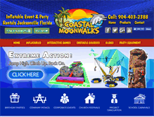 Tablet Screenshot of coastalmoonwalks.com